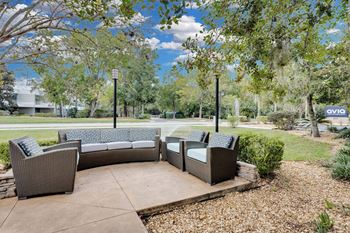 Patio with couch